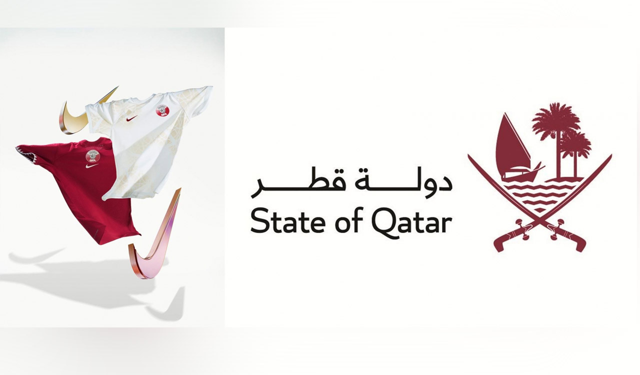 Qatar changes national emblem, unveils new World Cup jersey - Telangana  Today