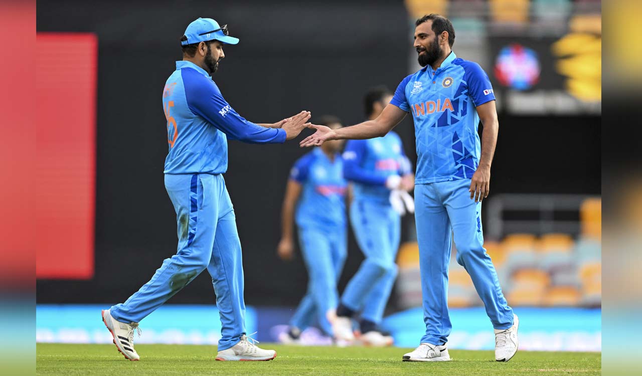 T20 World Cup Shami stars as India beat Australia by six runs in first warm-up match-Telangana Today