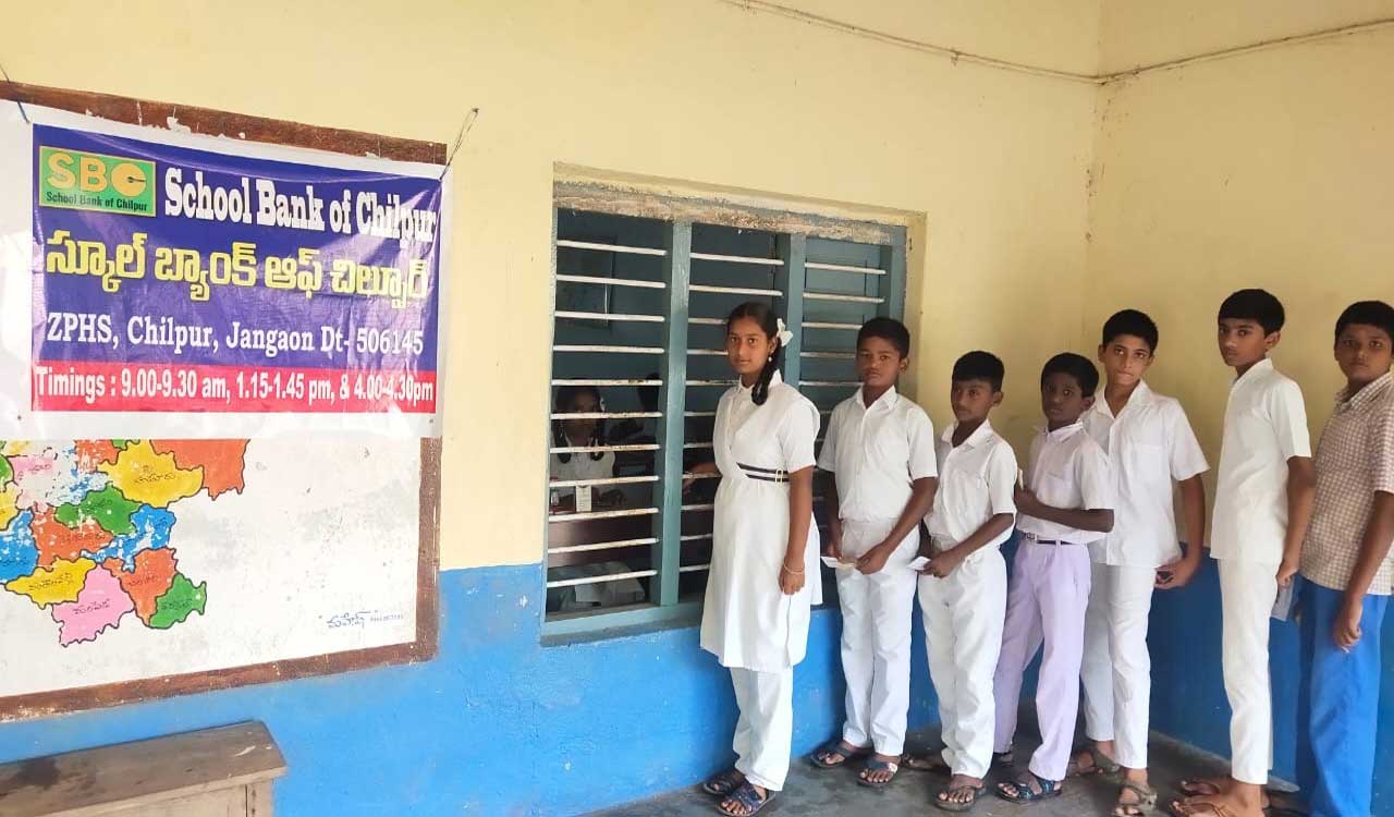 Telangana’s first school bank completes one-month at Chilpur ZPHS in Jangaon 
