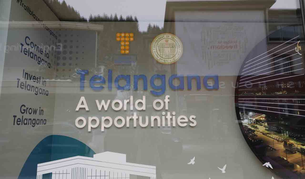 KTR inaugurates Telangana Pavilion at WEF Davos