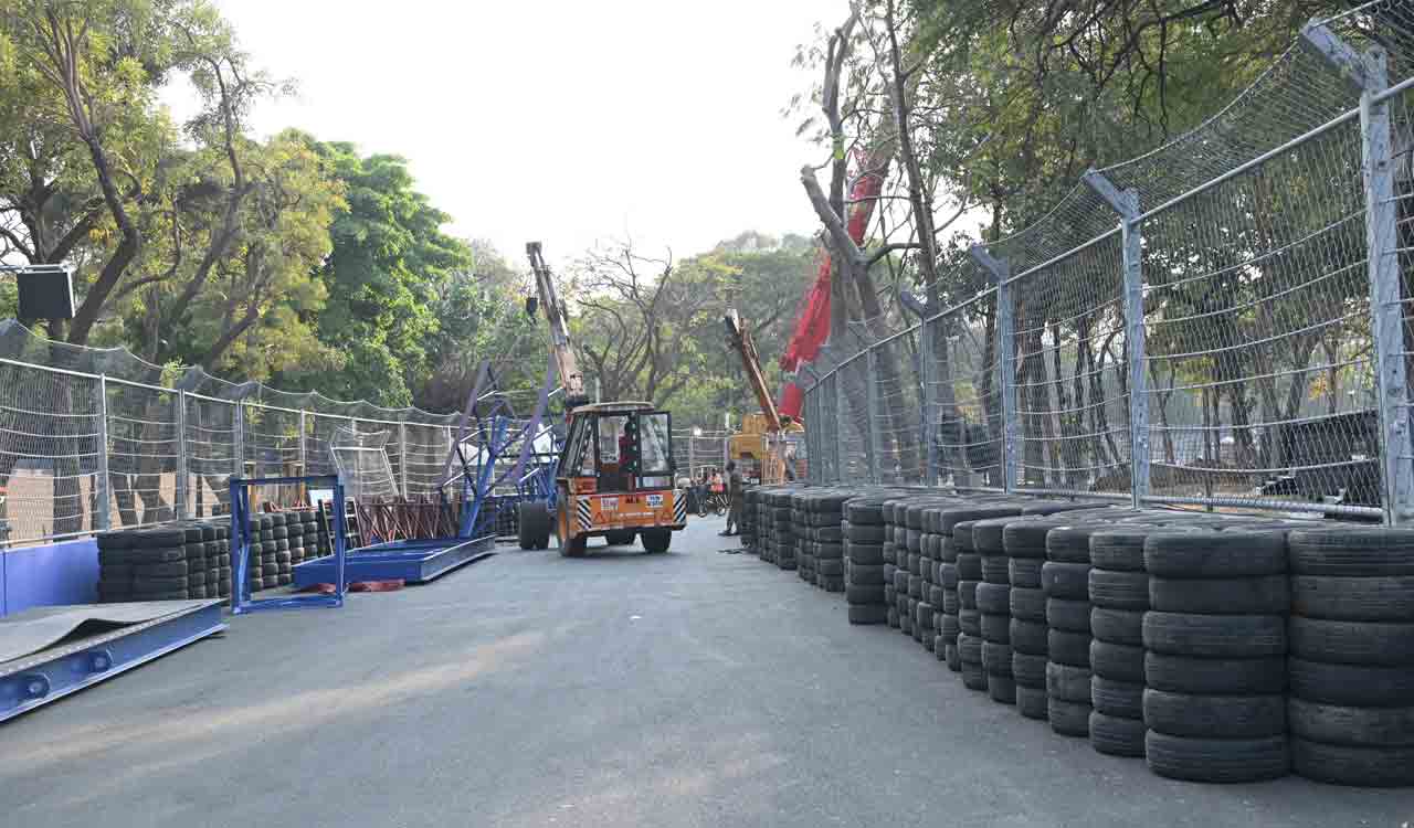Stage set for Formula E race in Hyderabad