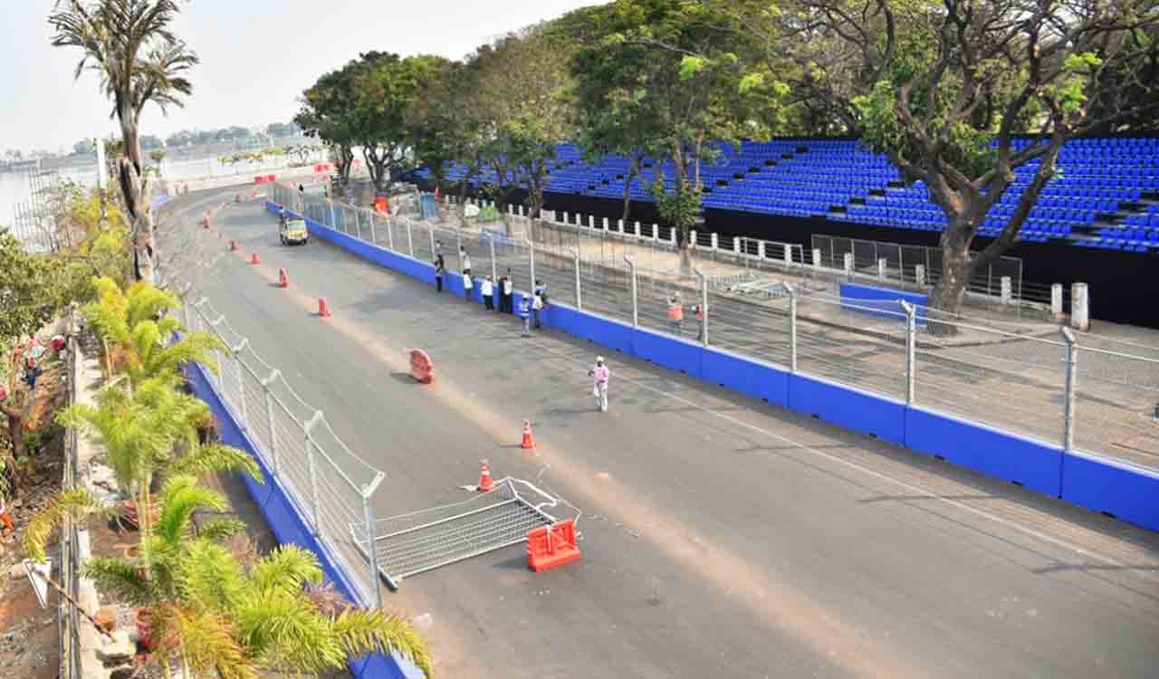 Stage set for Formula E race in Hyderabad