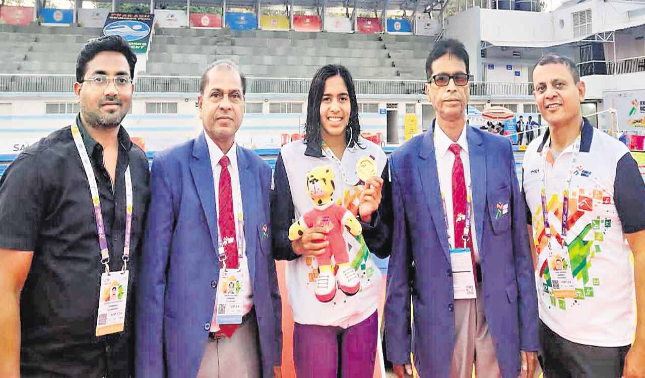 Telangana’s Vritti, Lokesh clinch gold at Khelo India Youth Games