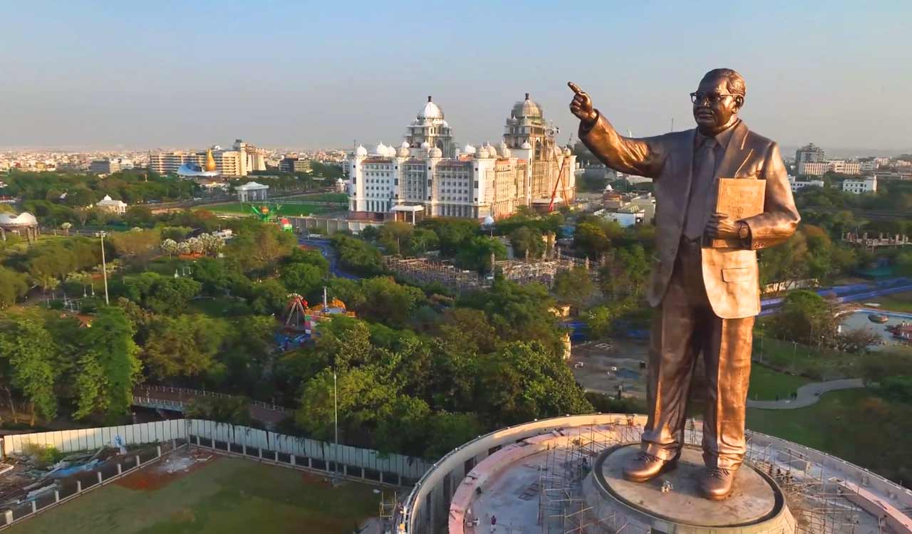 Unveiling of Telangana's Ambedkar Statue: People from across India reach  Hyderabad - Telangana Today