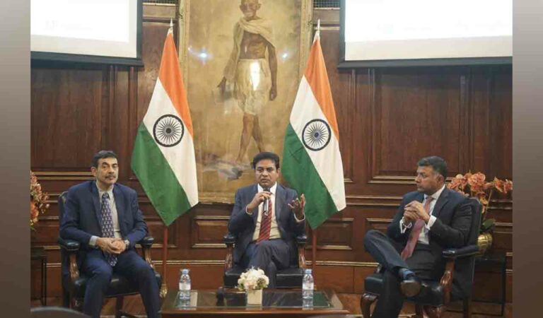 KTR at an investment roundtable in London