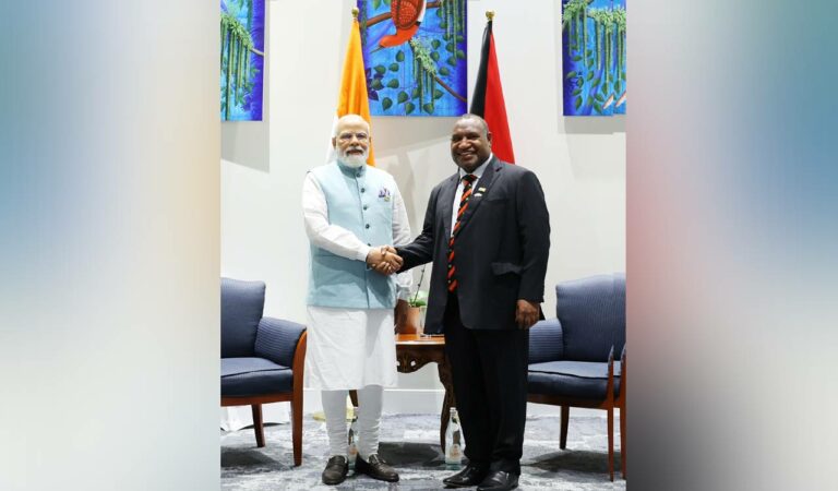 Pm Modi Holds Talks With Papua New Guinea Counterpart On Ways To Augment Cooperation
