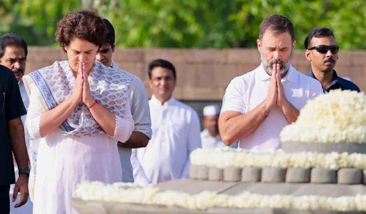 Sonia Gandhi, Kharge, Rahul pay homage to former PM Rajiv Gandhi on his death anniversary