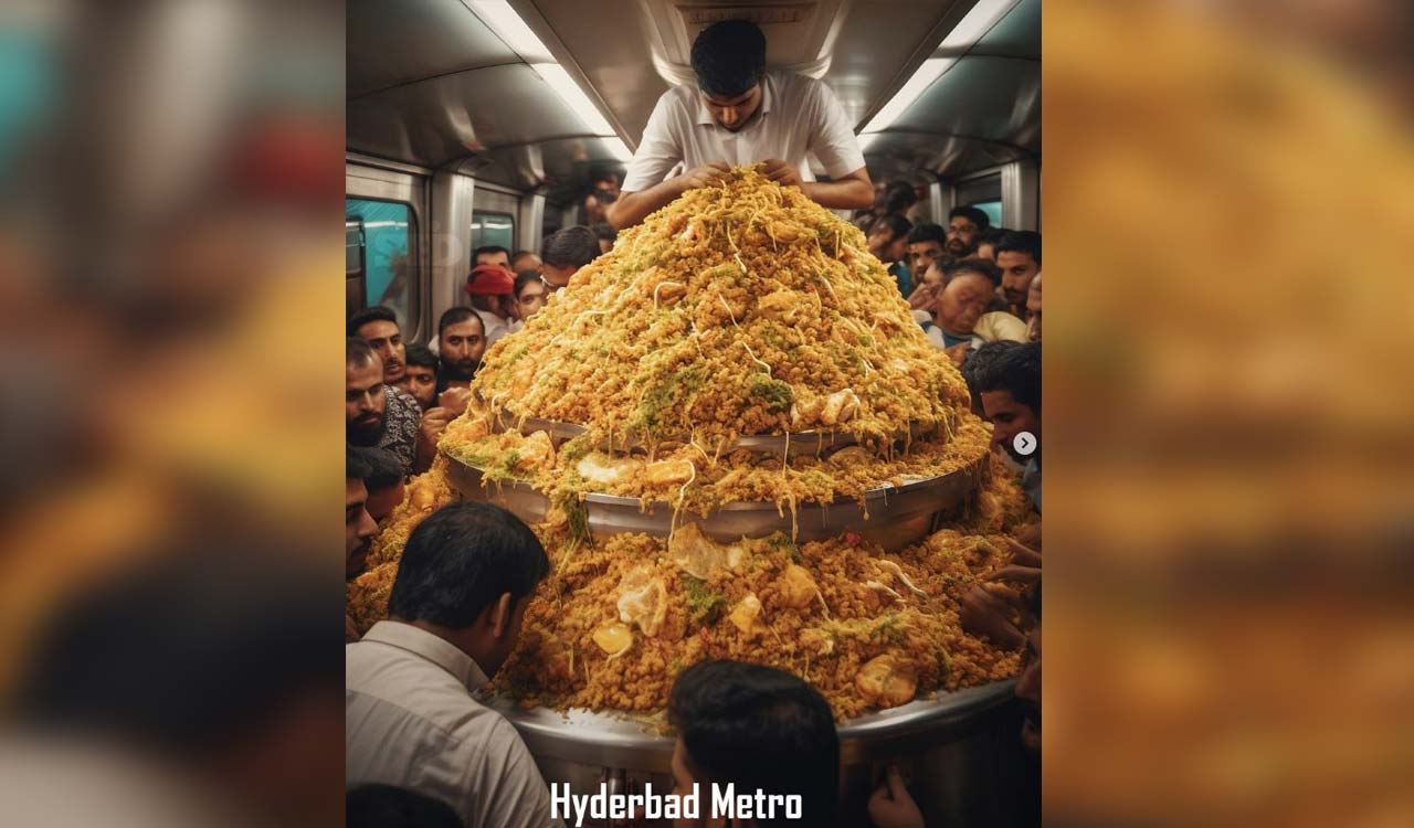 Hyderabad Metro transformed into visual feast in AI art