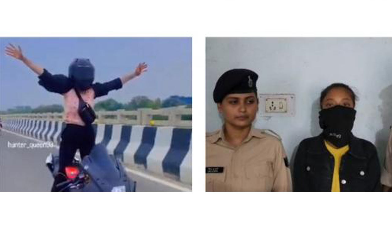 Girl detained for doing bike stunts on Patna’s ‘Marine Drive’