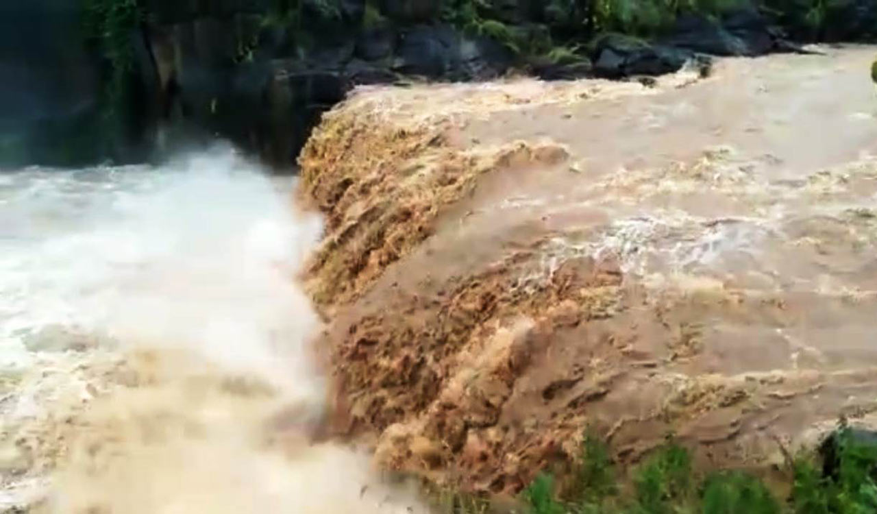Jadi Malkapur waterfall comes alive in Sangareddy