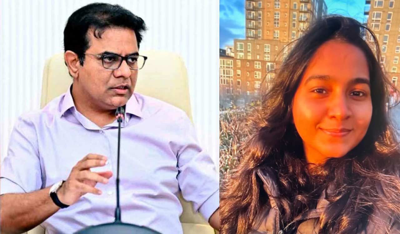 KTR urges US Ambassador to take up issue of cops laughing over Telugu student’s death