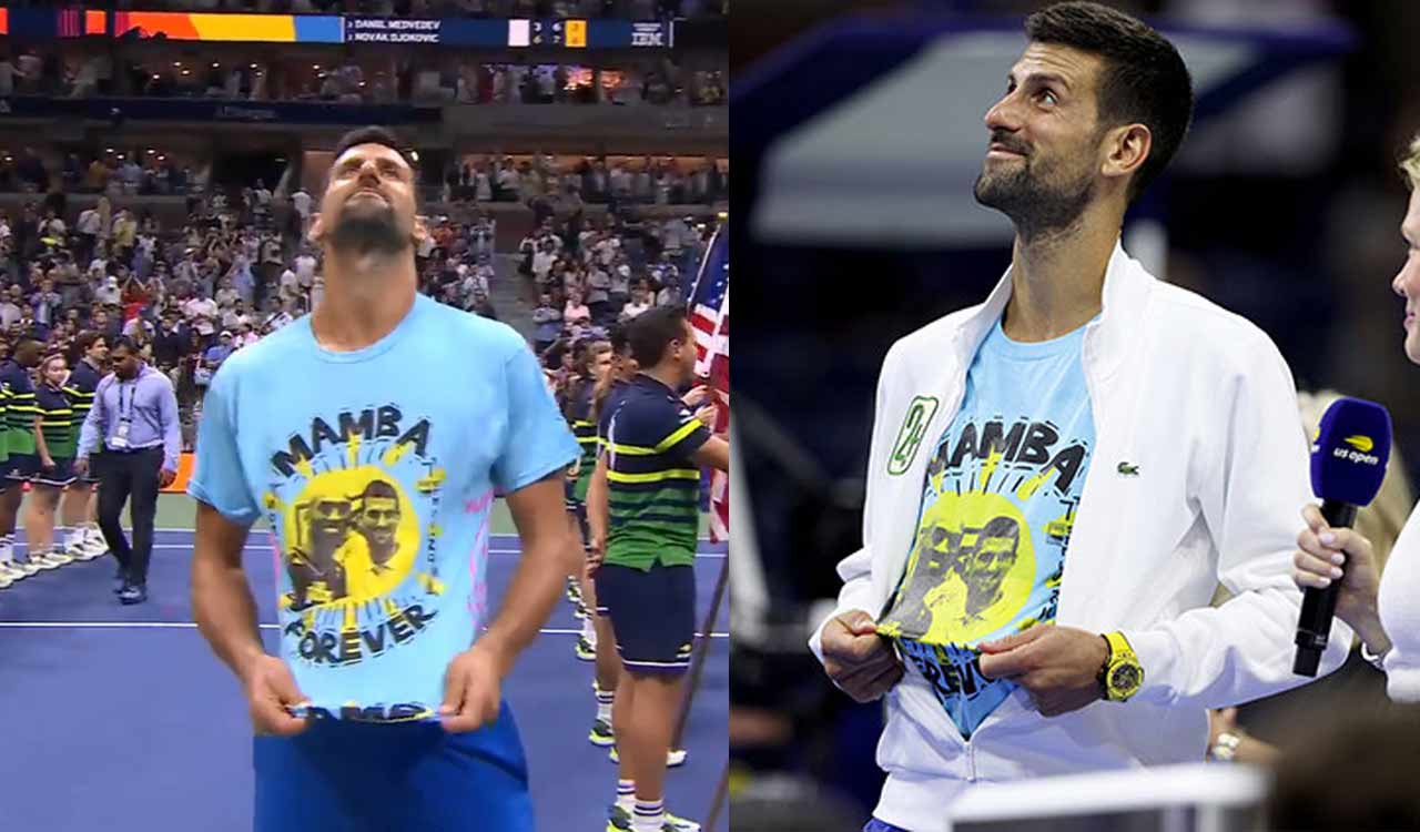 Novak Djokovic honors late Kobe Bryant after US Open victory
