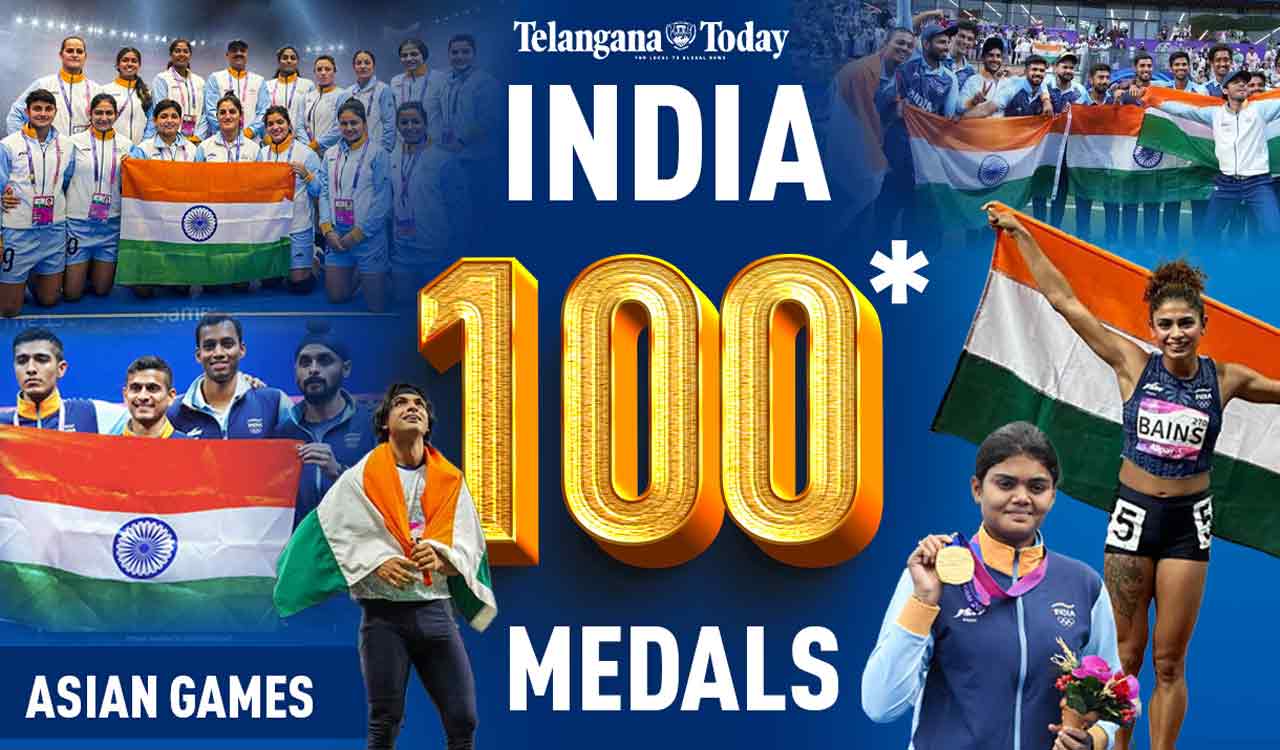 India Creates History With 100 MEDALS At Asian Games 2023Telangana Today