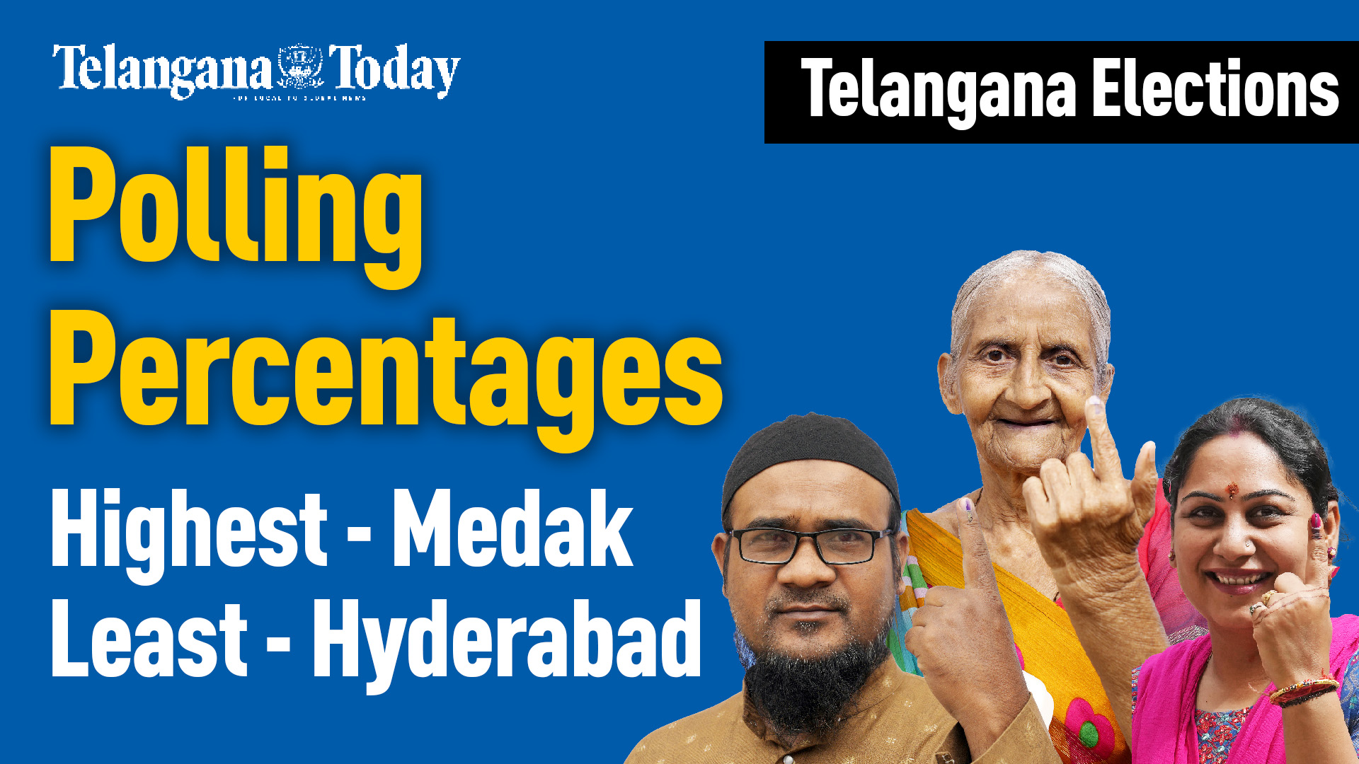 Telangana Election Polling Percentages: Medak At Highest And Hyderabad At Least | Telangana News