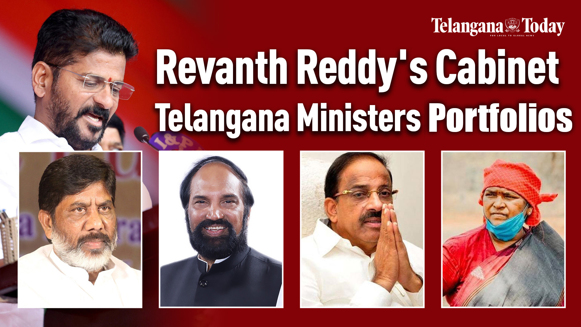 Telangana CM Revanth Reddy’s Ministers Portfolios Telangana