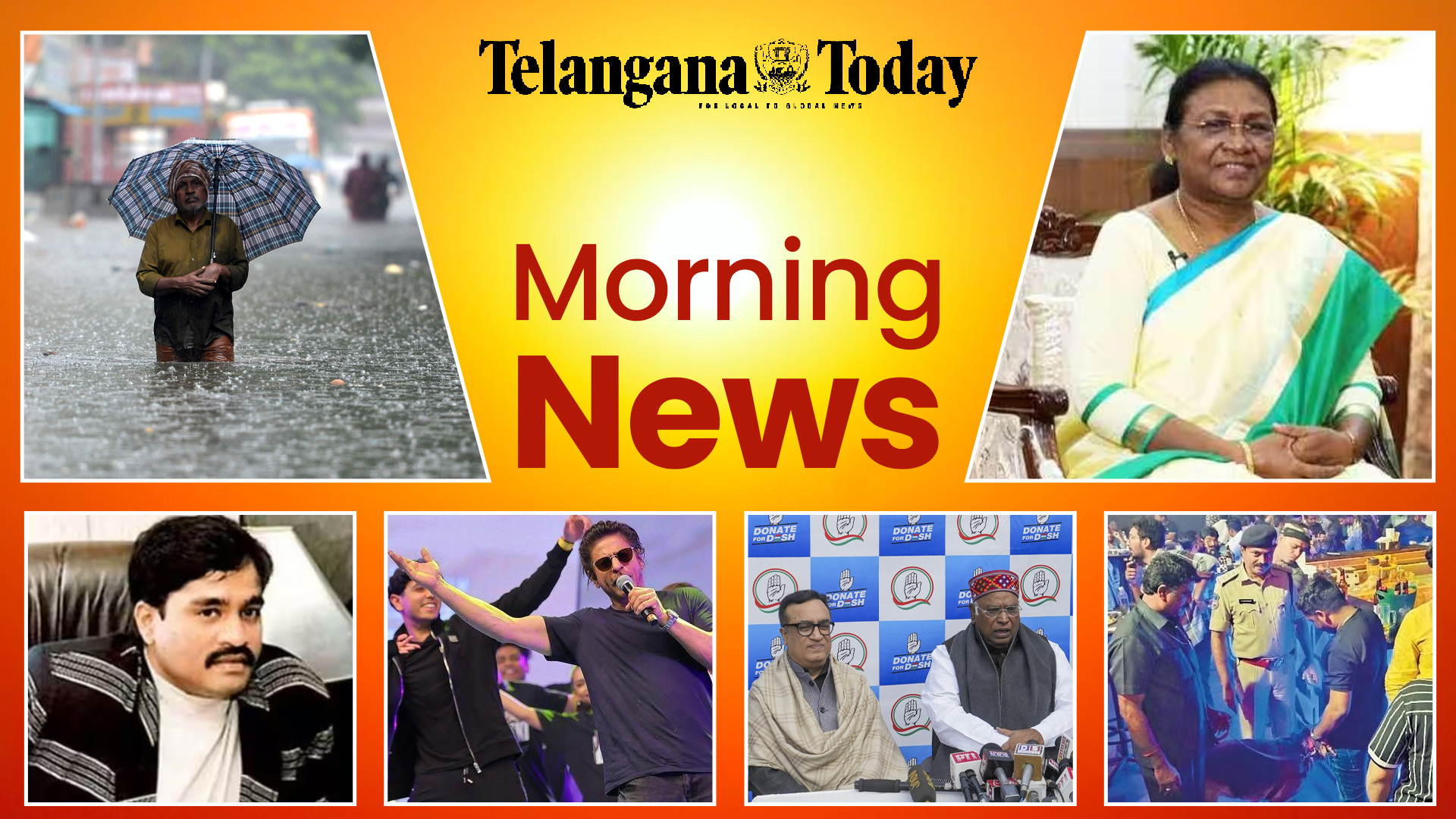 TT Morning News: Tamil Nadu Rains & Floods, Draupadi Murmu Tour In Hyderabad, Dunki Promotions Dubai