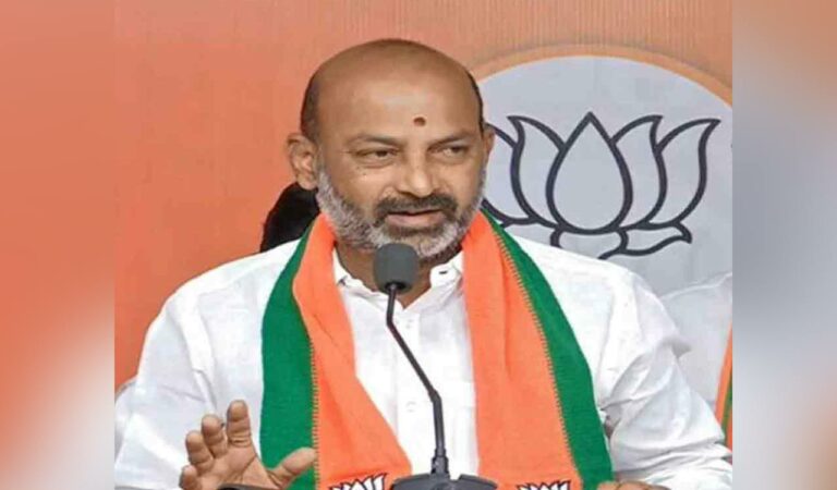Bandi Sanjay urges CM Revanth Reddy to release pending bills of sarpanches