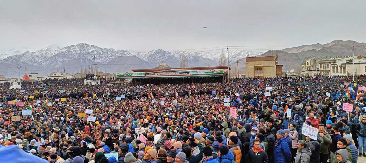 Watch: Why thousands took to streets in protest braving freezing temperatures in Ladakh