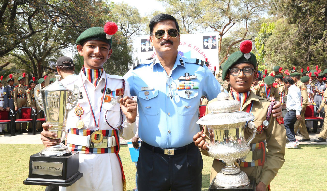 NCC Cadets from Telangana and AP excel in Republic Day Parade