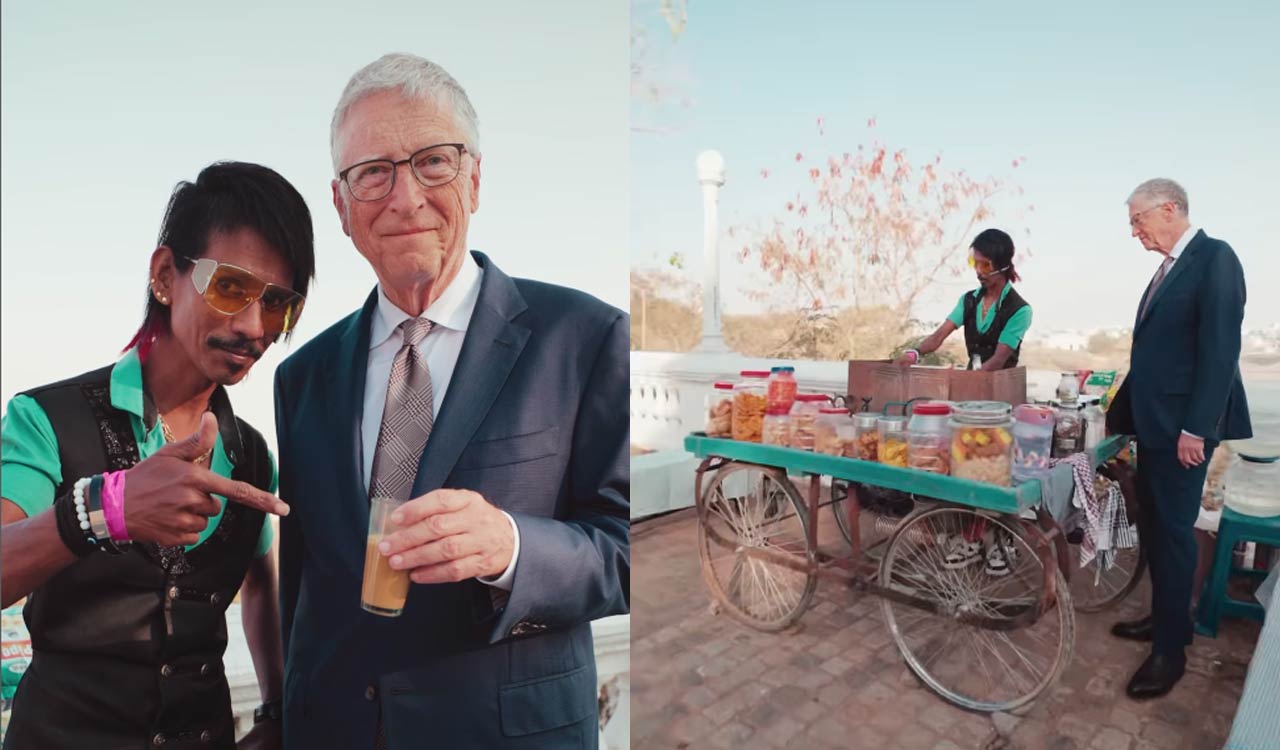 Have you seen this video of Bill Gates sipping roadside chai in India?