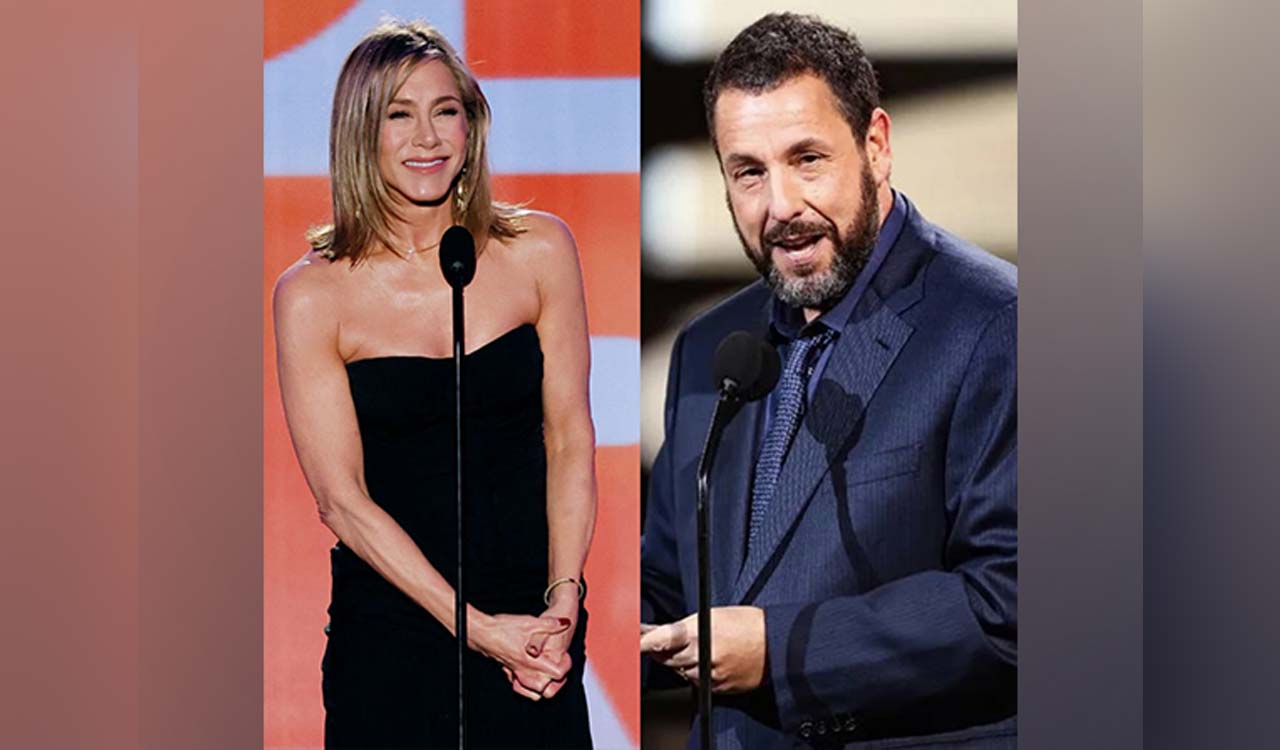 Jennifer Aniston calls Adam Sandler ‘very good friend’ as she presents him with People’s Icon Award