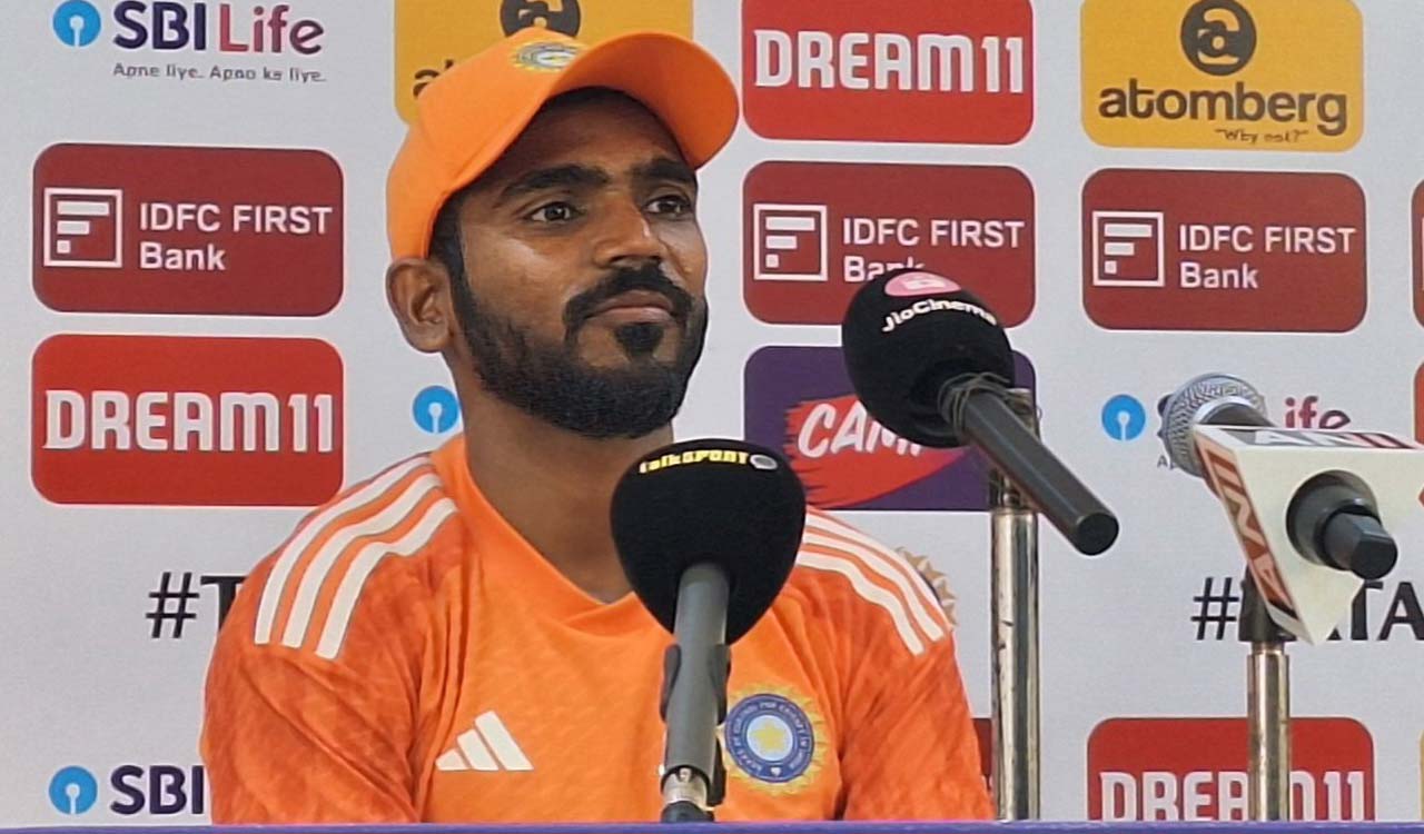 Looking at how England went about in 1st game; practising some sweep shots: KS Bharat
