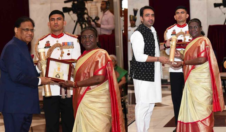 President Murmu Honors Icons: Karpoori Thakur, Narasimha Rao, Charan Singh, and M. S. Swaminathan