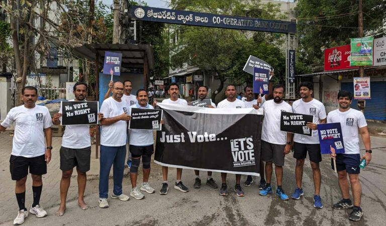 ‘10K democracy run’ hosted to encourage voter participation in Hyderabad