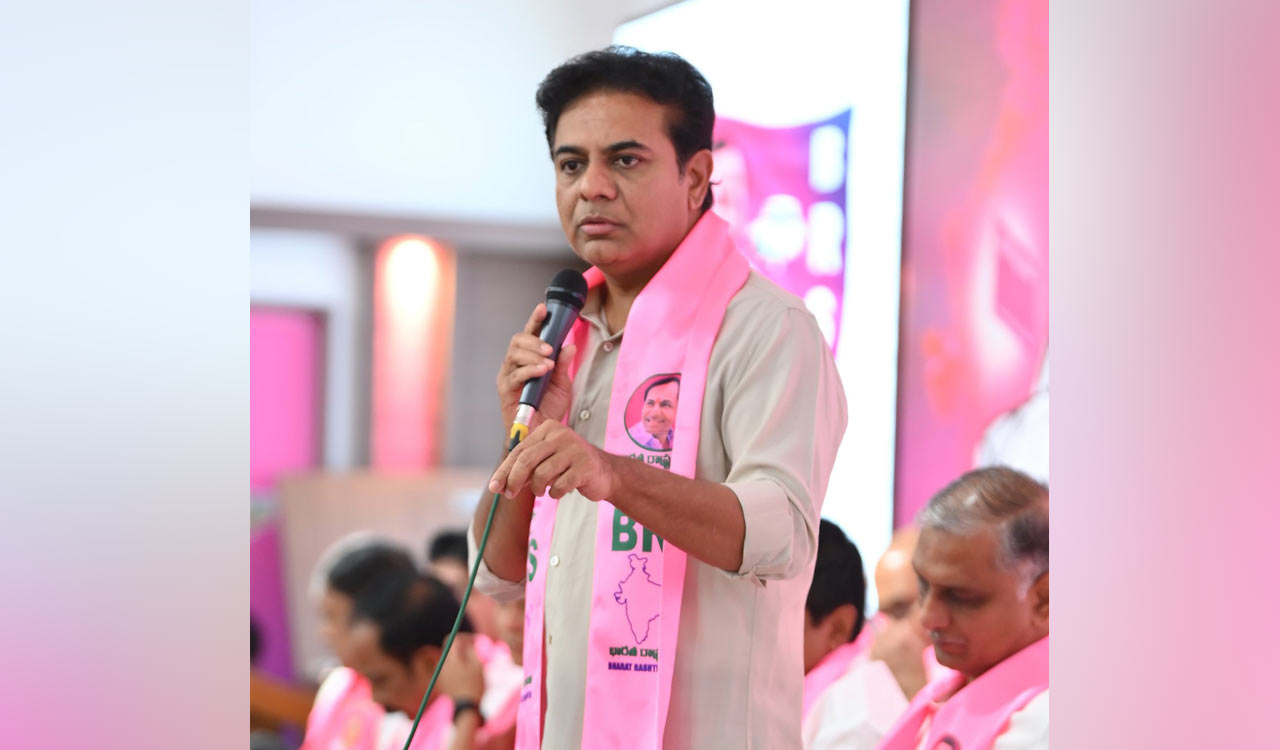 BRS will not back out from its mission: KT Rama Rao