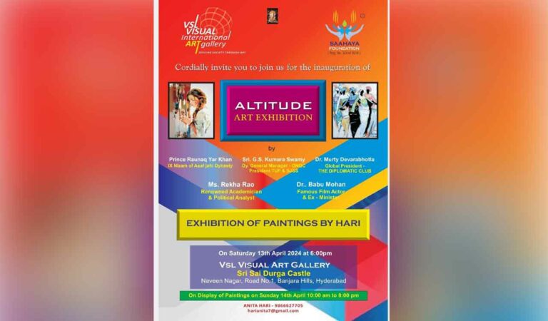 Hyderabad: Altitude Art Exhibition inaugurated at VSL Visual Art Gallery