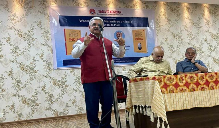 Hyderabad: Samvit Kendra hosts provocative book discussion with esteemed Journalist Umesh Upadhyay