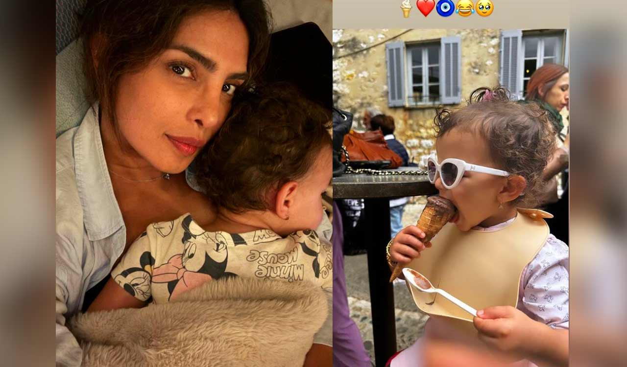 Priyanka Chopra’s daughter Malti delights in ice cream photo