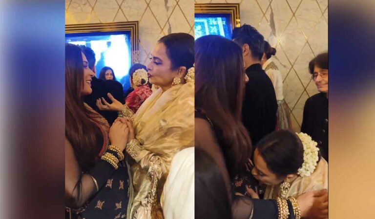 Rekha Blesses Mom To Be Ric