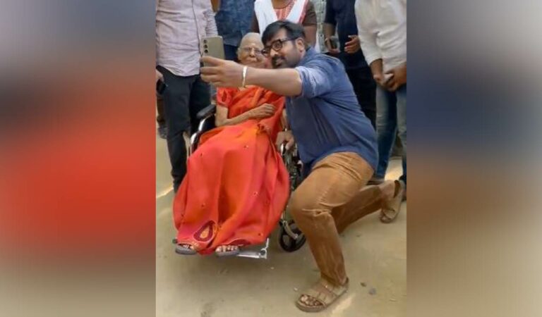 vijay sethupathis heartwarming selfie with elderly voter goes viral