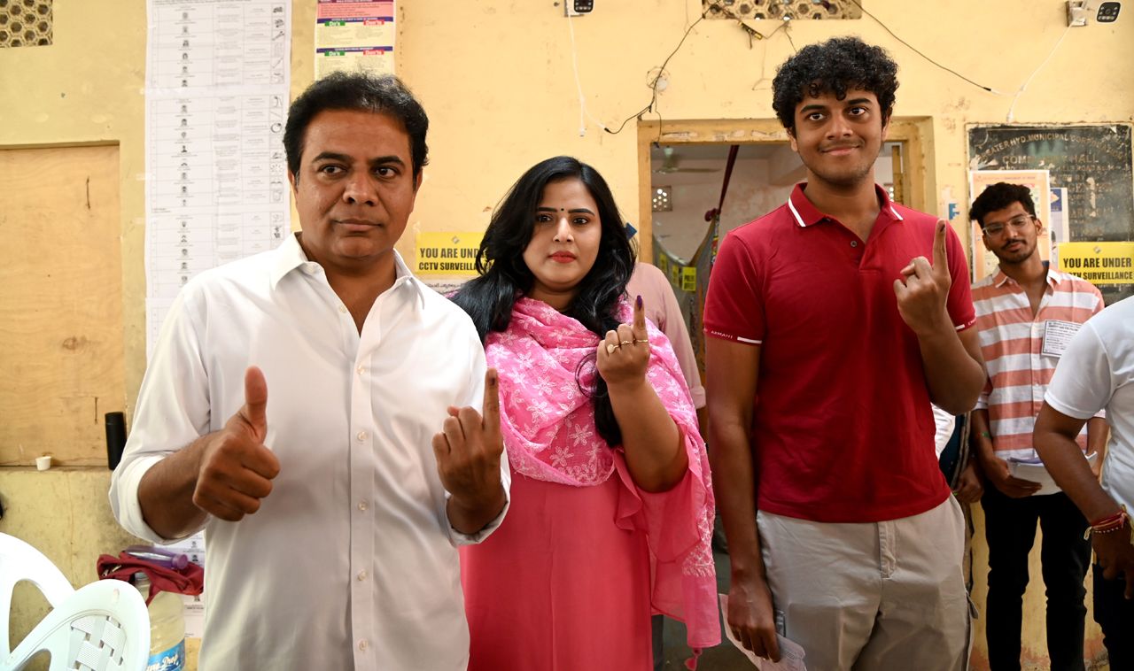KTR hopes BRS outperforms itself in Lok Sabha poll results